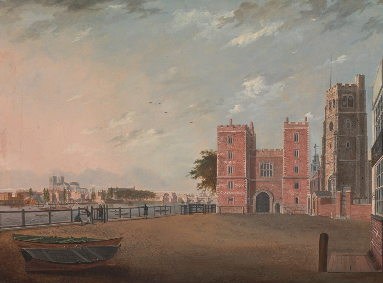 Lambeth-palota nyugatról alkotó: Daniel Turner