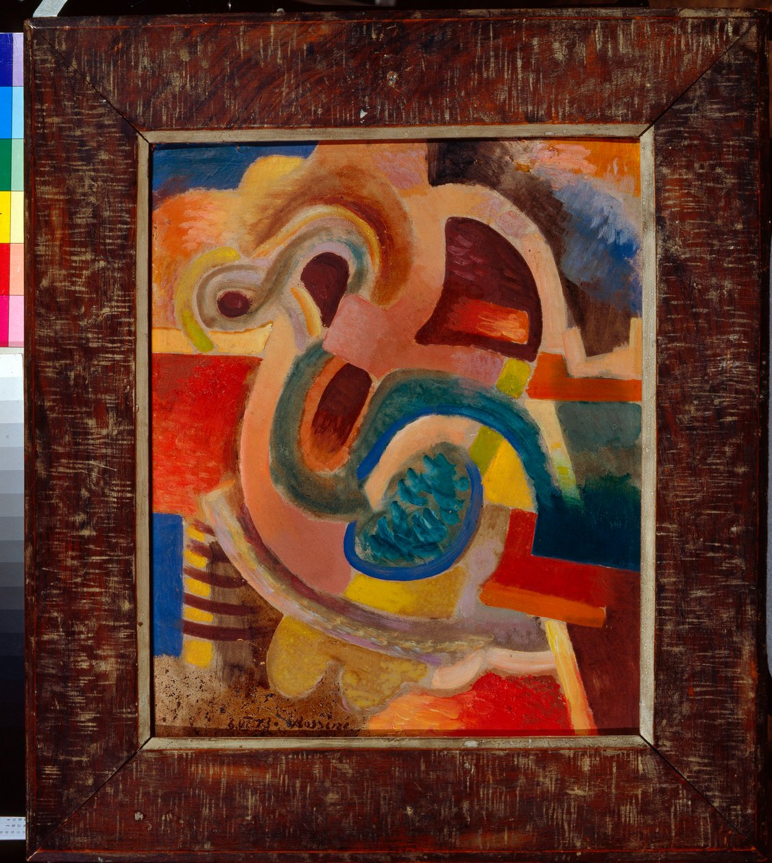 "8. absztrakt kompozíció" (8. absztrakt kompozíció) Vladimir Davidovich Baranov-Rossine (Baranov Rossine) festménye (1888-1942) 1913 Méret 64x50 cm Magángyűjtemény alkotó: Daniel Vladimir Baranoff Rossine