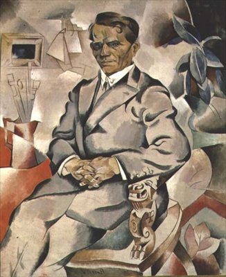Ivan Fedorovics Kolesnyikov portréja (1887-1929) (olaj, vászon) alkotó: Daniel Vladimir Baranoff Rossine