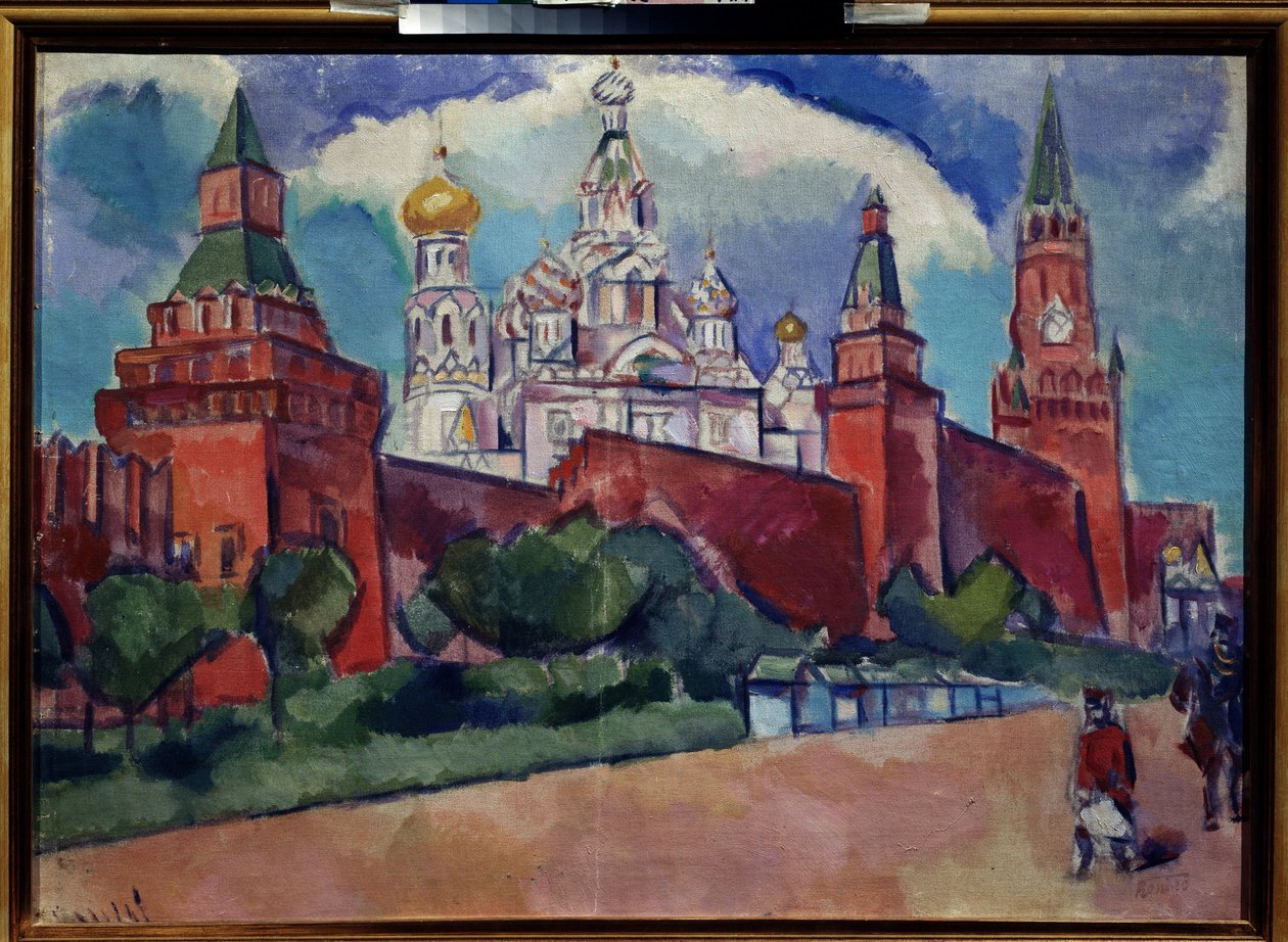 Vörös tér a Szent Bazil-székesegyházzal Moszkvában, 1910 körül (olaj, vászon) alkotó: Daniel Vladimir Baranoff Rossine