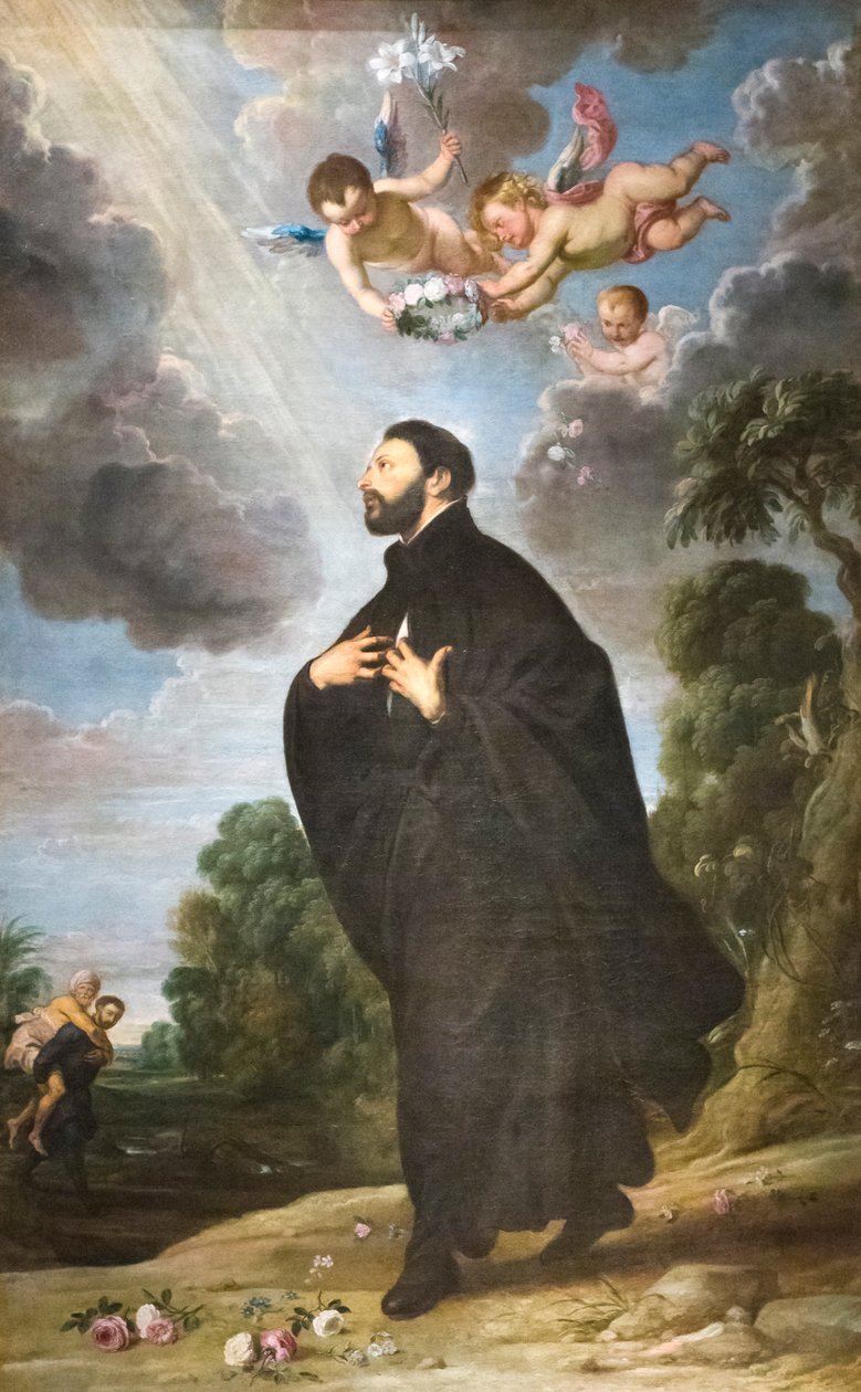 Xavéri Szent Ferenc, oltárkép (olaj, vászon) alkotó: Daniel & Wildens Jan (1586 1653) Seghers