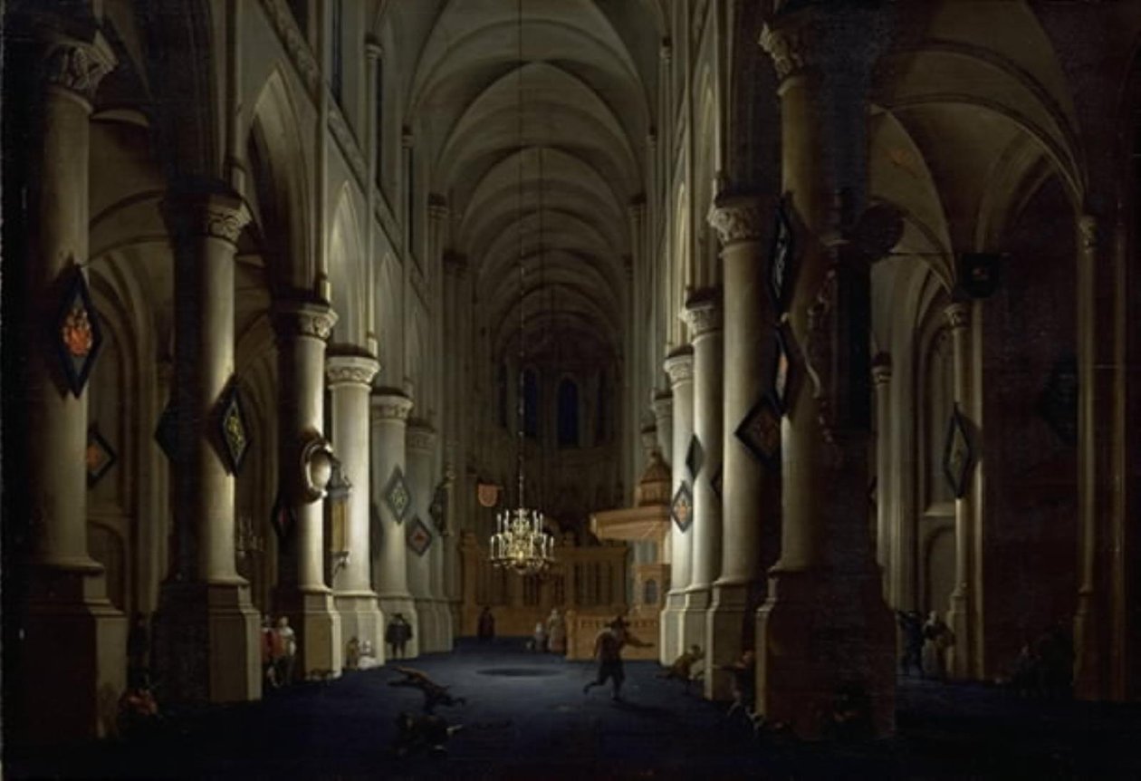 Egy templom belseje alkotó: Daniel de Blieck