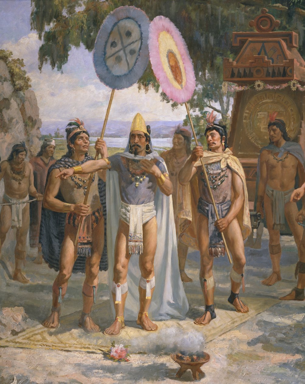 II. Montezuma császár (kb.1470-1520) Chapultepecben alkotó: Daniel del Valle