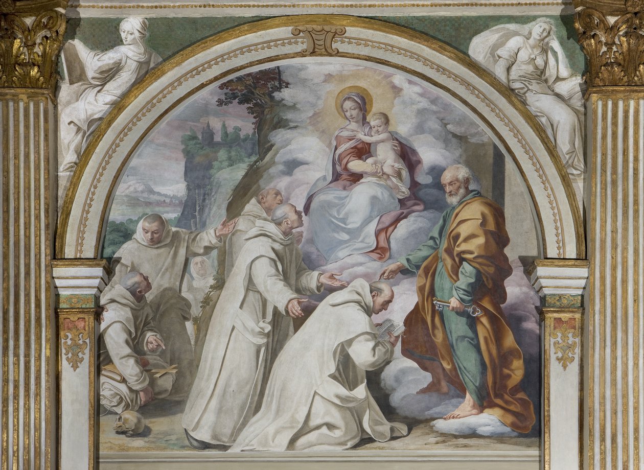 A karthauzi uralom jóváhagyása, 1629 alkotó: Daniele Crespi