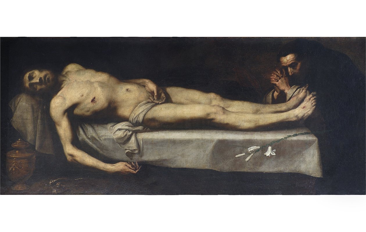Halott Krisztus és Guzman Szent Domonkos, 1623 alkotó: Daniele Crespi