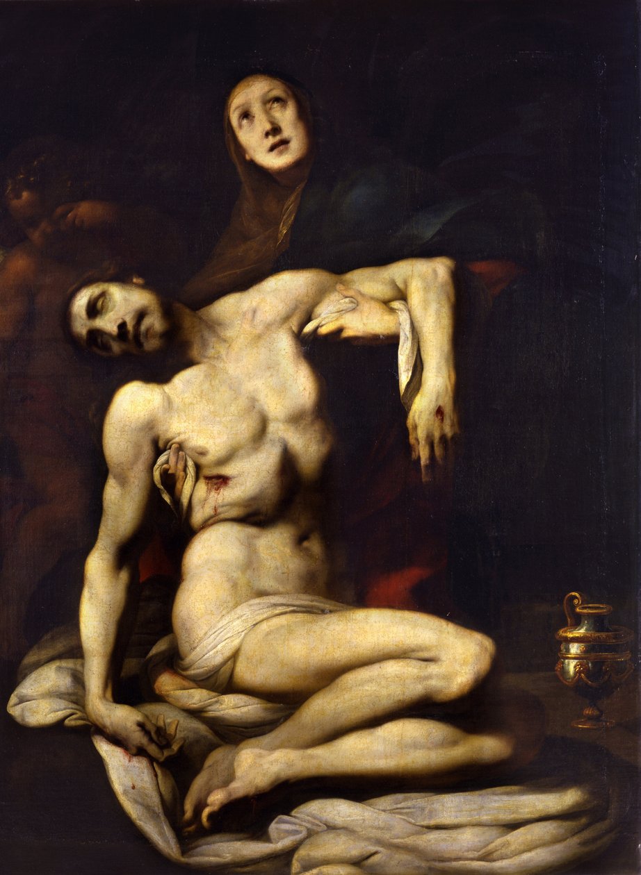 Daniele Crespi (1598-1630) La Pieta festménye, 17. századi Madrid, Prado Múzeum alkotó: Daniele Crespi