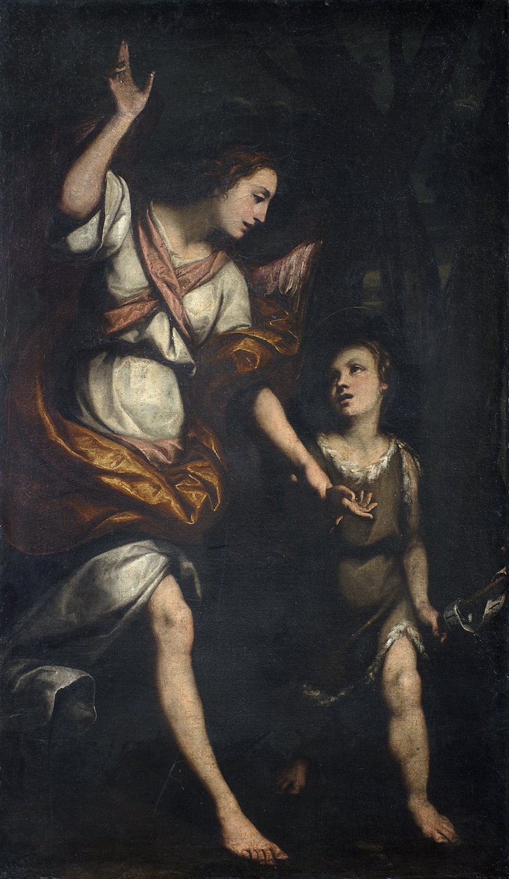 Szent János és az angyal a sivatagban, 1623 alkotó: Daniele Crespi