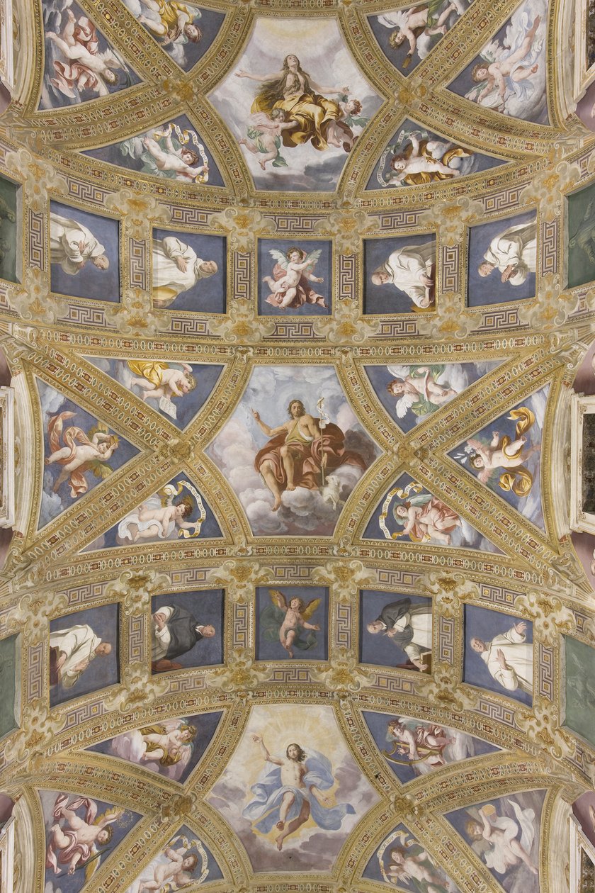 A központi hajó boltozata, S. Maria Assunta templom, 1629 alkotó: Daniele Crespi