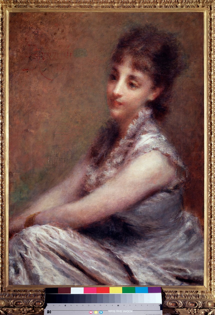 Arrivabene grófnő portréja Daniele Ranzoni (1843-1889) festménye 1880 Méret: 61x87 cm Milánó, Galleria d