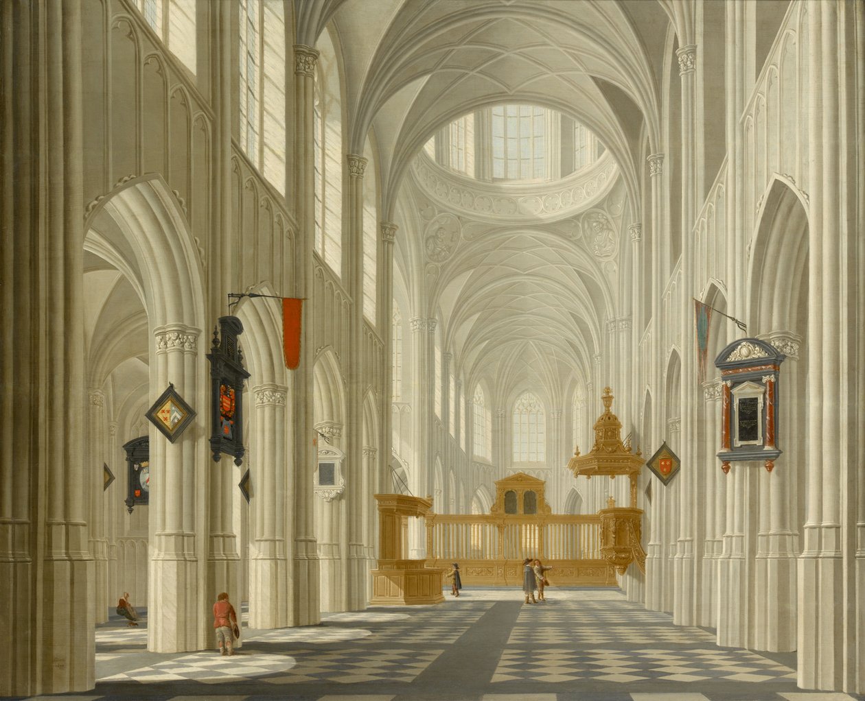 Egy templom belseje alkotó: Daniel de Blieck