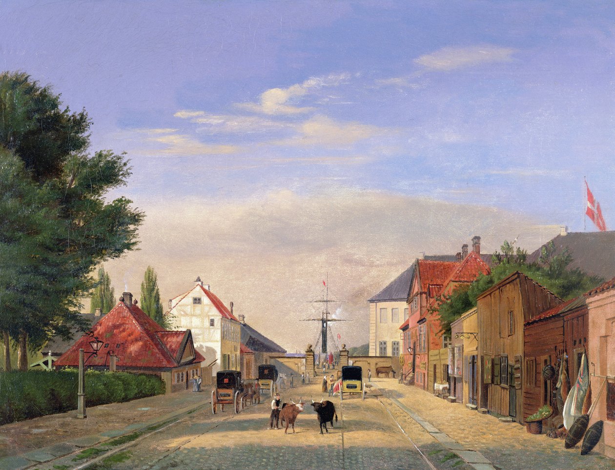 Utcai jelenet alkotó: Danish School