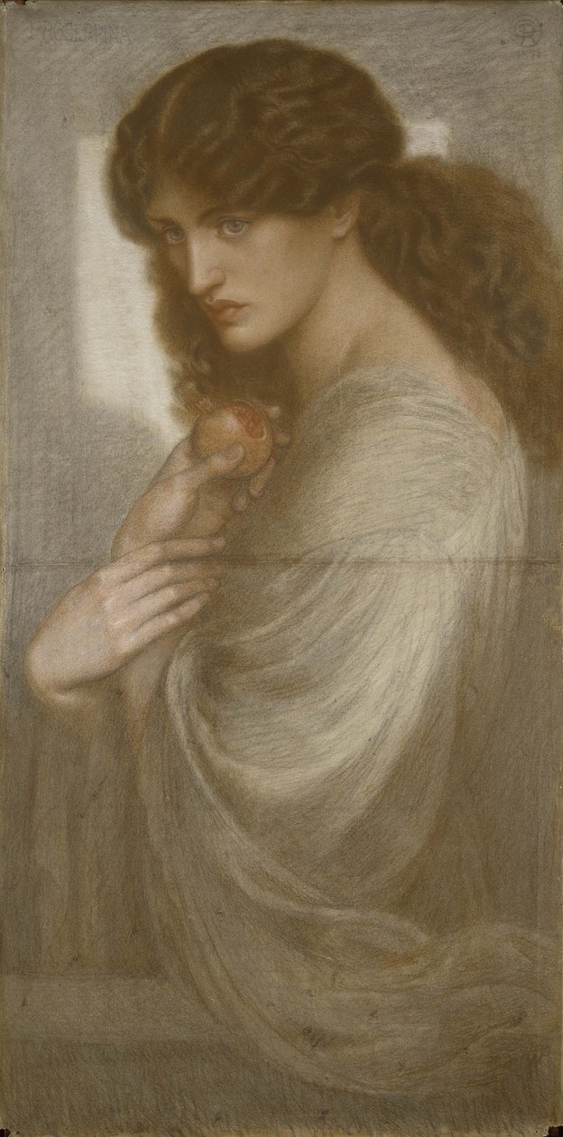 Proserpina, 1871 (színes kréta papíron) alkotó: Dante Gabriel Charles Rossetti
