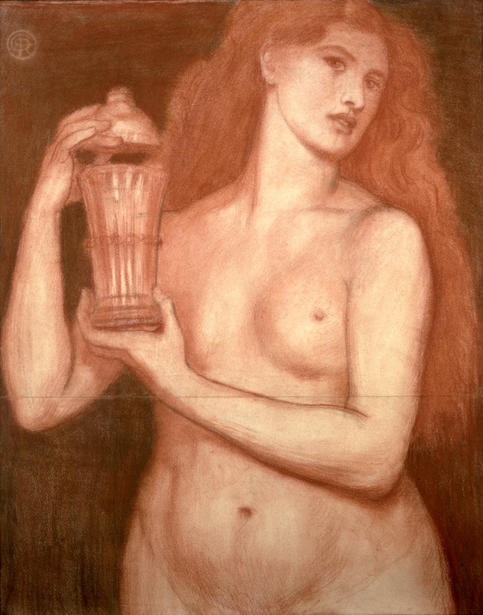 Egy női akt tanulmányozása alkotó: Dante Gabriel Charles Rossetti