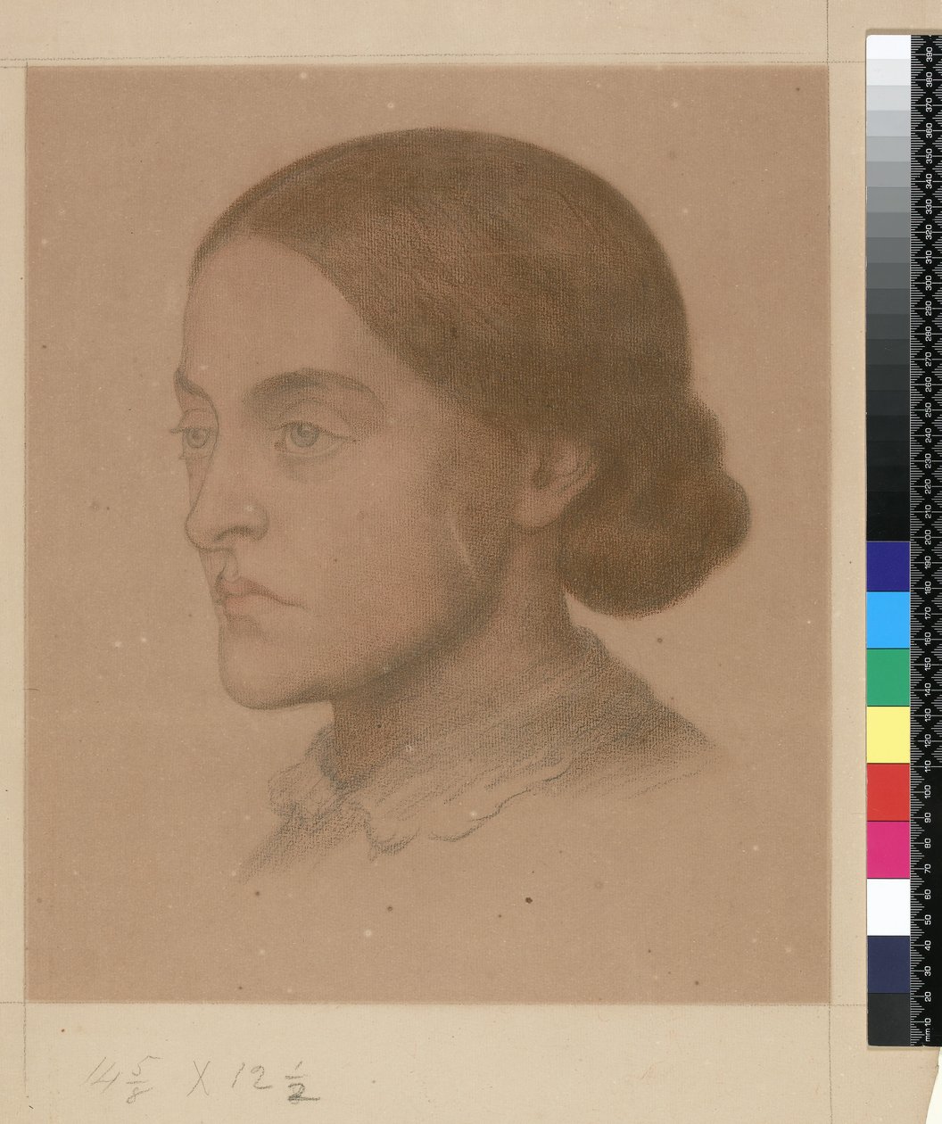 909 T.2268 Christina Rossetti (rajz) alkotó: Dante Gabriel Charles Rossetti