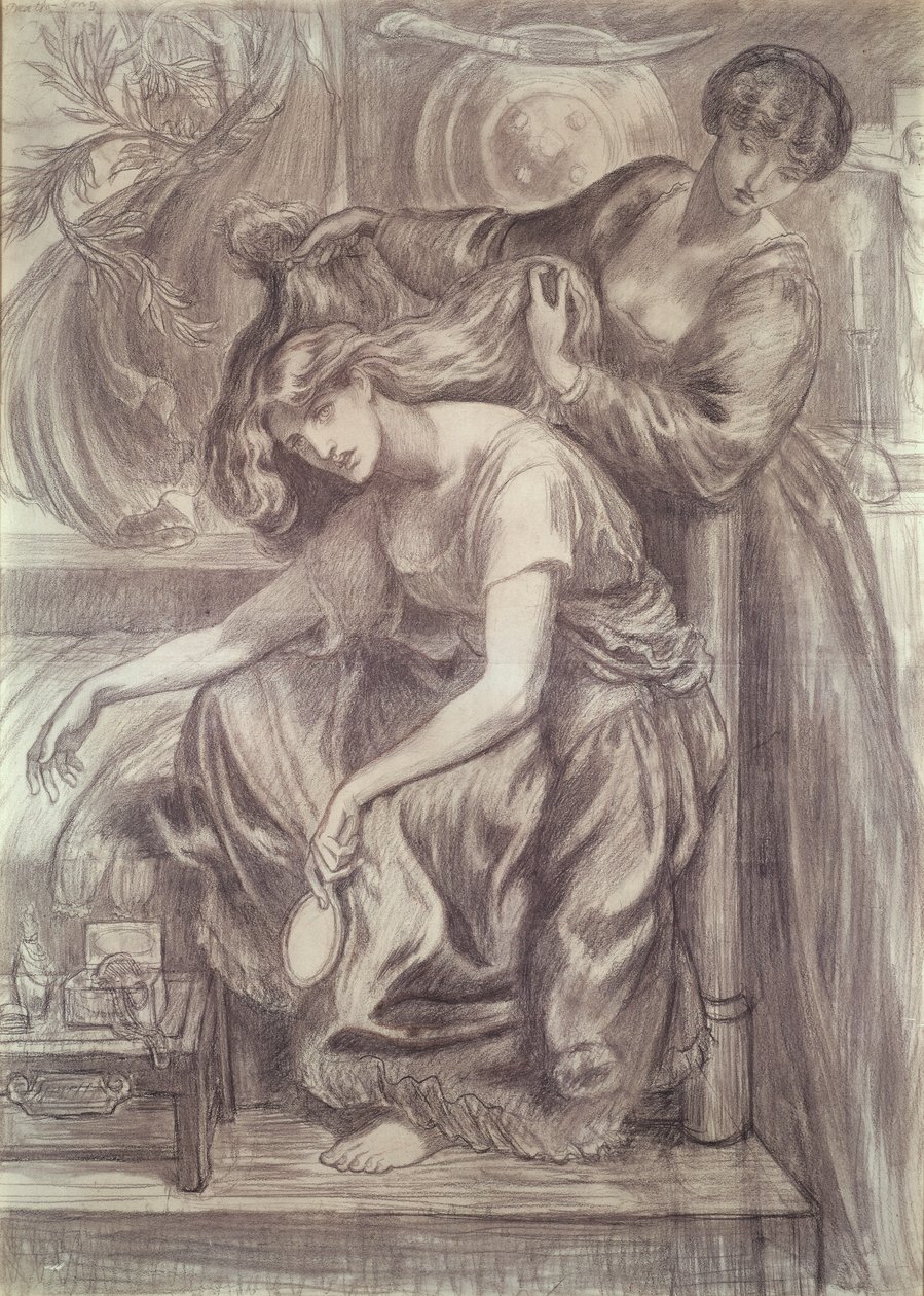 Desdemona haláldala alkotó: Dante Gabriel Charles Rossetti