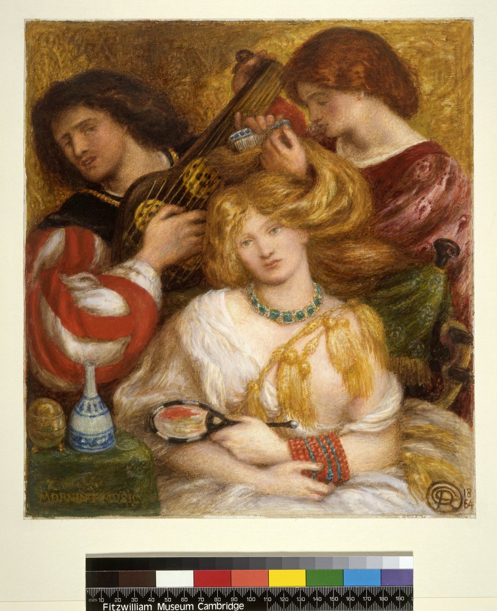 No.1148 Reggeli zene, 1864 (WC és gouache) alkotó: Dante Gabriel Charles Rossetti