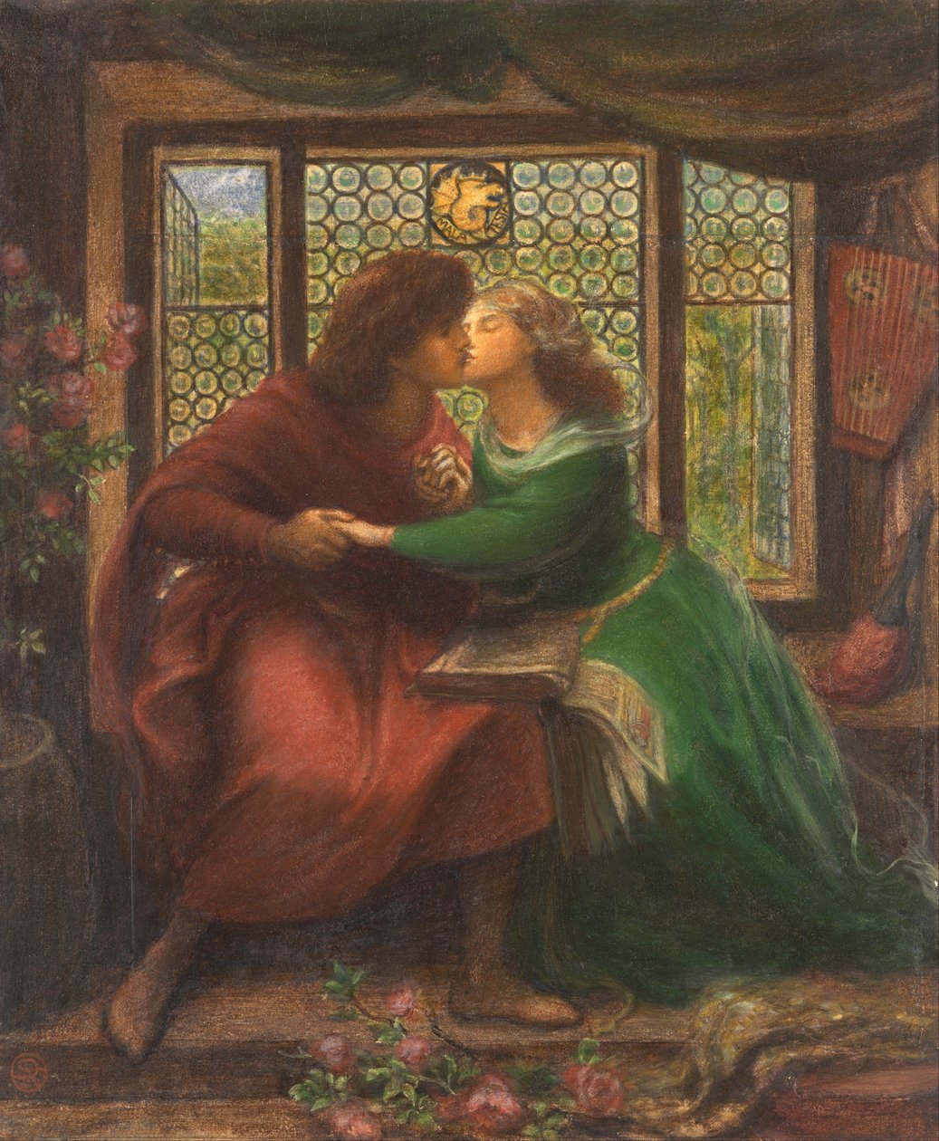 Paolo és Francesca Riminiből alkotó: Dante Gabriel Charles Rossetti