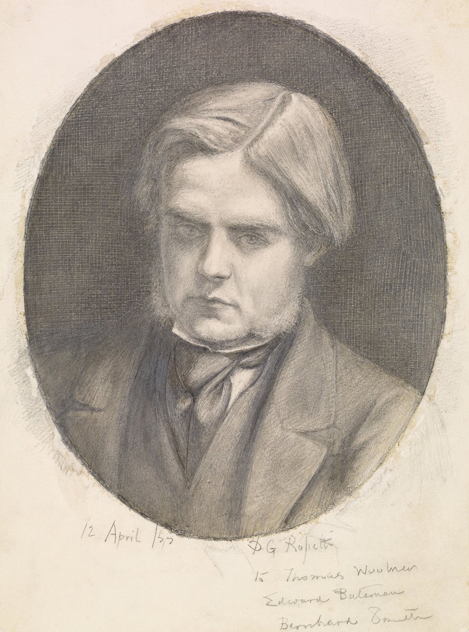 William Holman Hunt portréja (1827-1910) alkotó: Dante Gabriel Charles Rossetti
