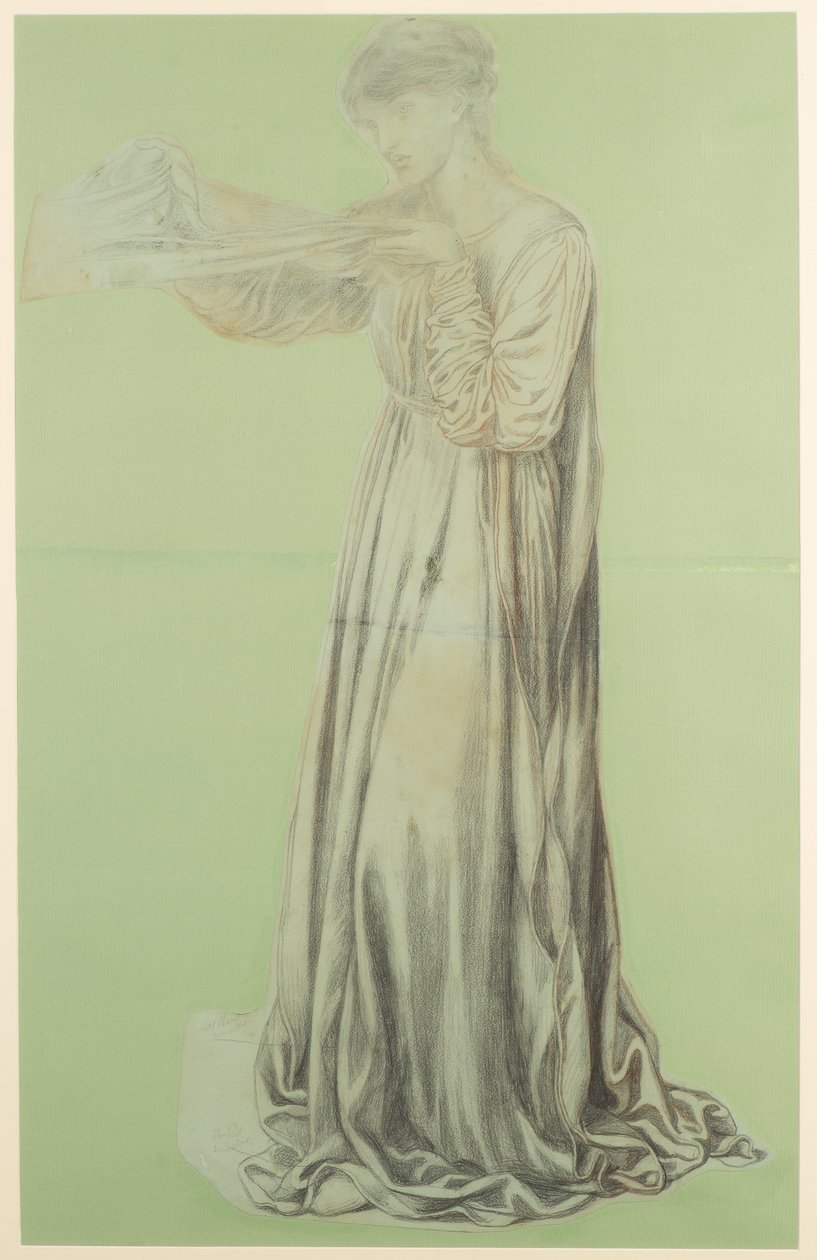 Tanulmány Dante álmához alkotó: Dante Gabriel Charles Rossetti