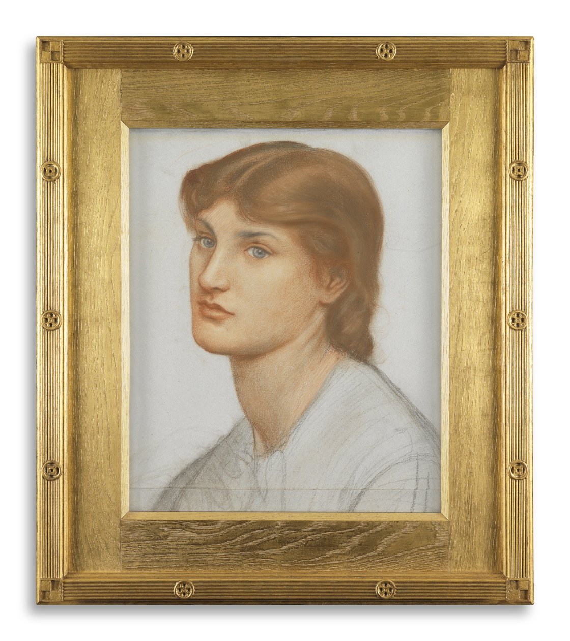 Alexa Wilding (színes kréták papíron) alkotó: Dante Gabriel Charles Rossetti