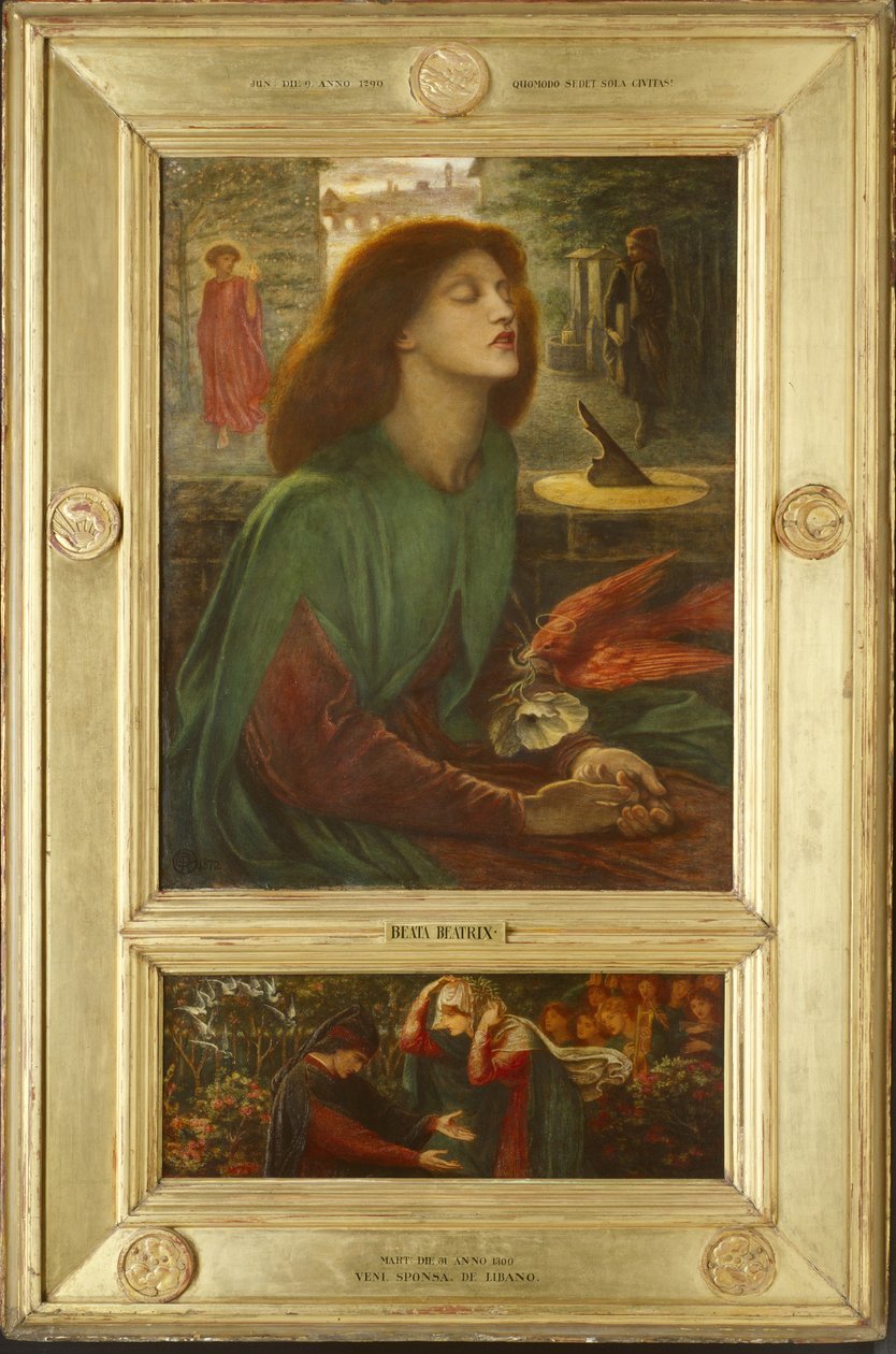 Beáta Beatrix, 1871-72 alkotó: Dante Gabriel Charles Rossetti
