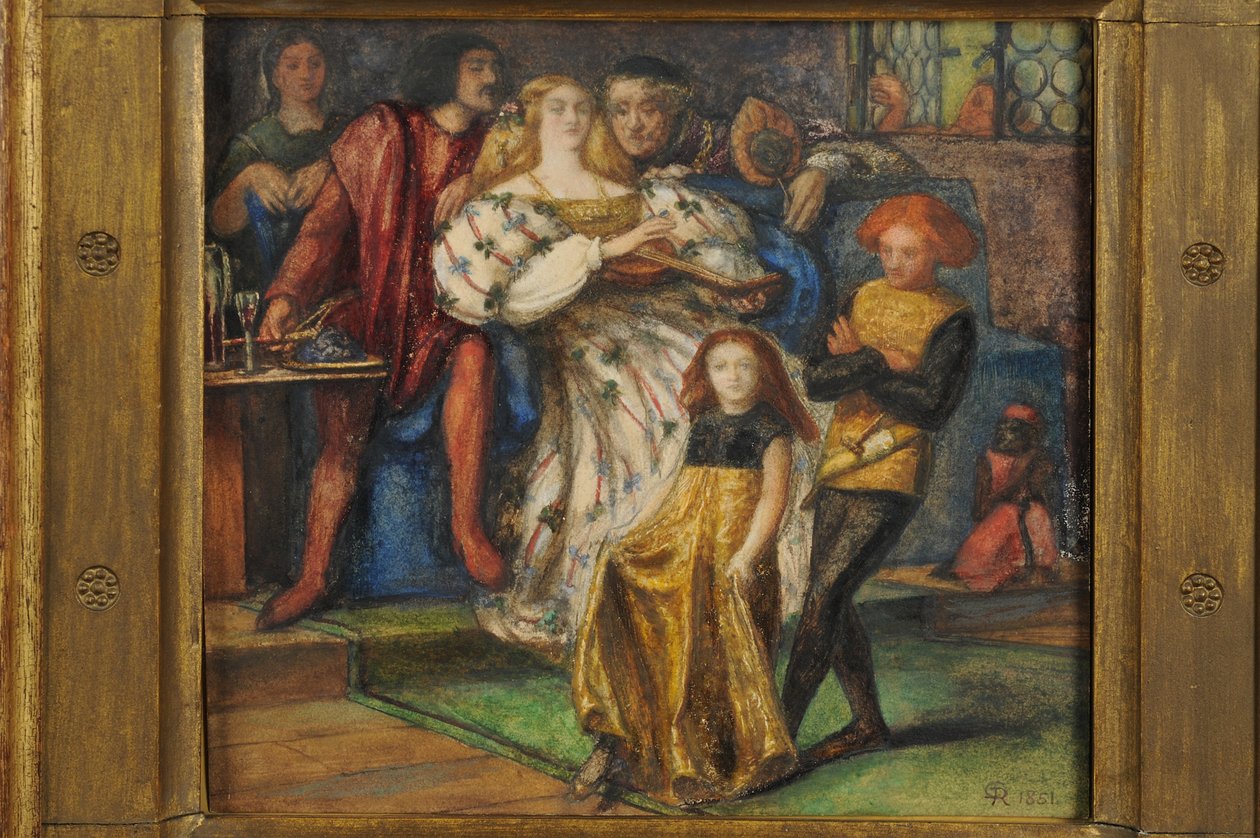 Borgia, 1851-59 (wc papíron) alkotó: Dante Gabriel Charles Rossetti