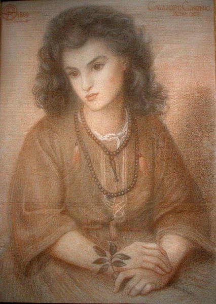 Calliope alkotó: Dante Gabriel Charles Rossetti