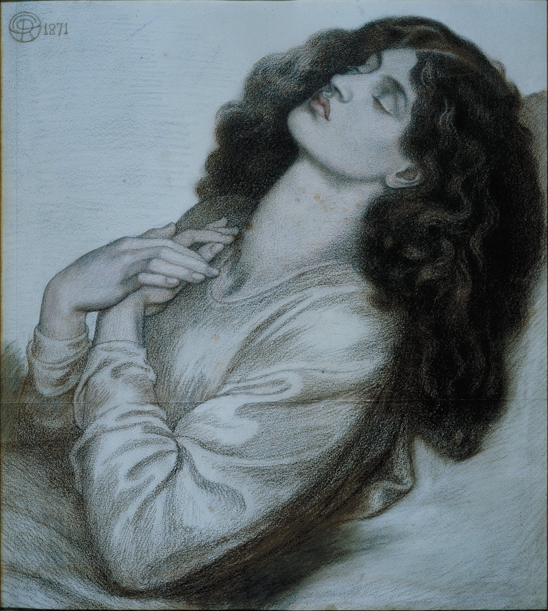 Dante álma Beatrice halálakor alkotó: Dante Gabriel Charles Rossetti