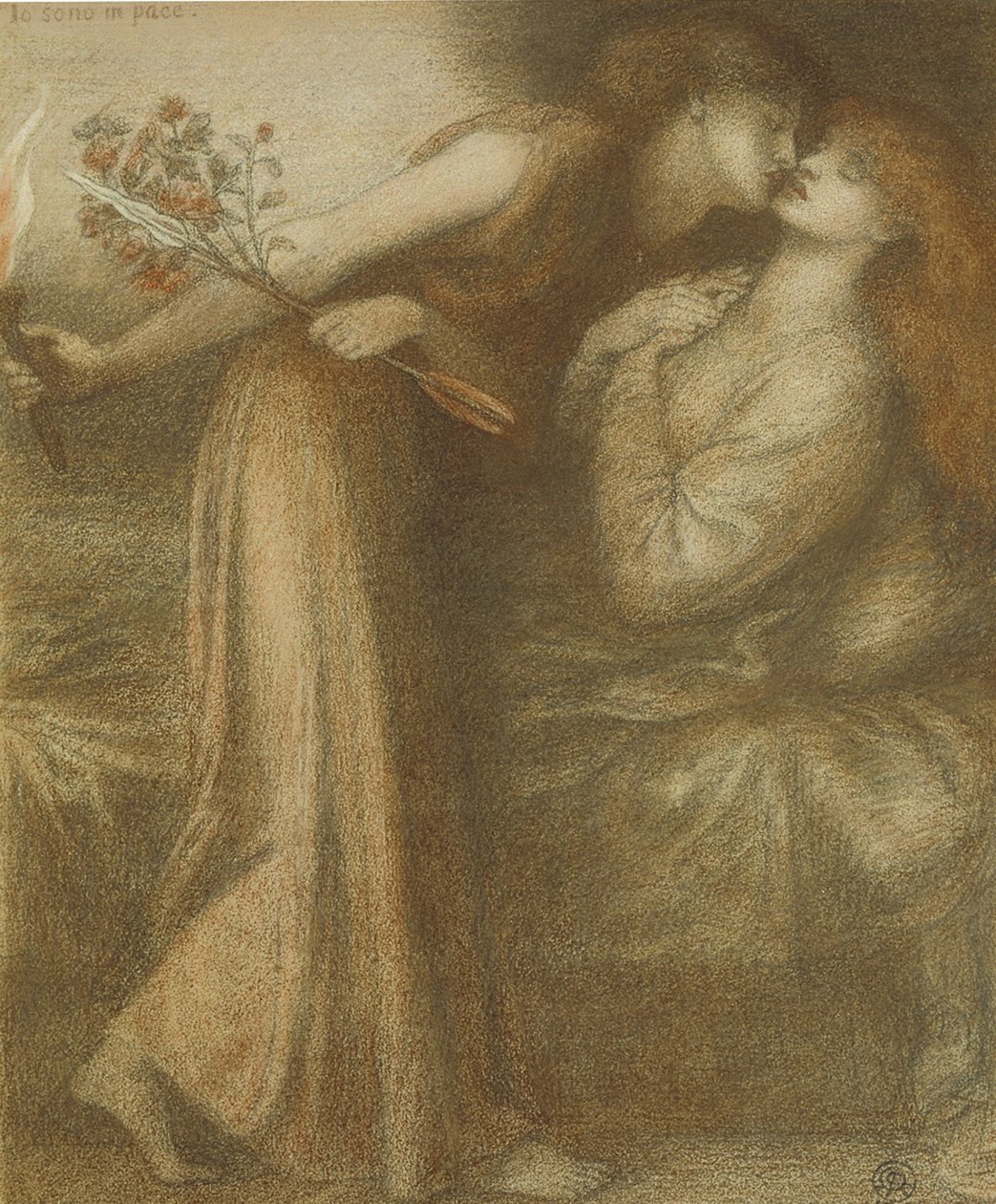 Dantes álom Beatrice Io sono halálának napján in pace, 1875 alkotó: Dante Gabriel Charles Rossetti