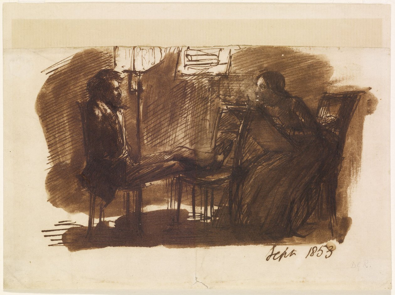 Elizabeth Siddal rajz Rossetti alkotó: Dante Gabriel Charles Rossetti