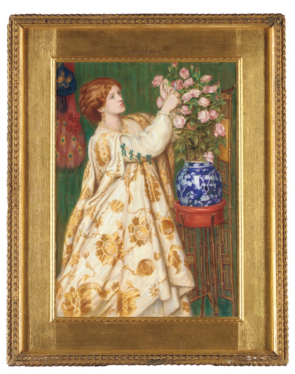Monna Rosa, 1867 alkotó: Dante Gabriel Charles Rossetti