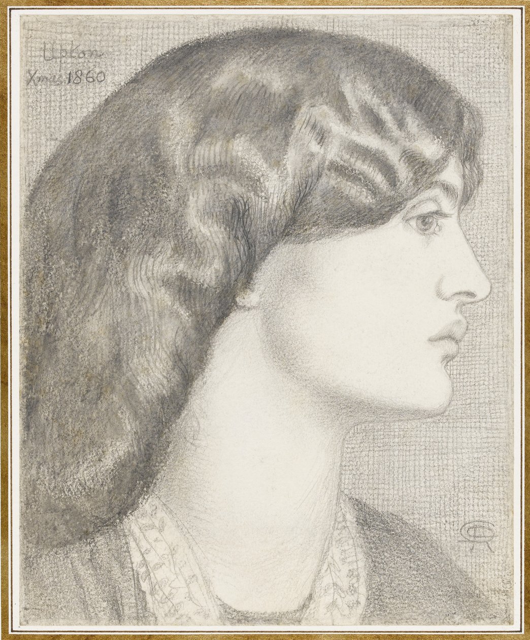 Mrs William Morris, 1860 alkotó: Dante Gabriel Charles Rossetti