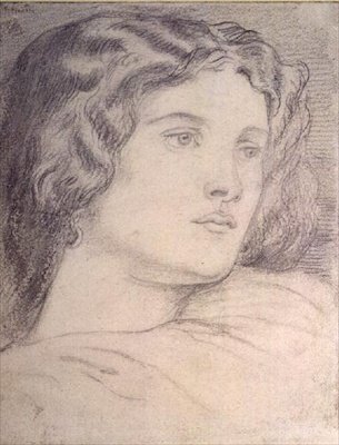 Fanny Cornforth portréfeje, 1862-1865 körül (ceruza) alkotó: Dante Gabriel Charles Rossetti