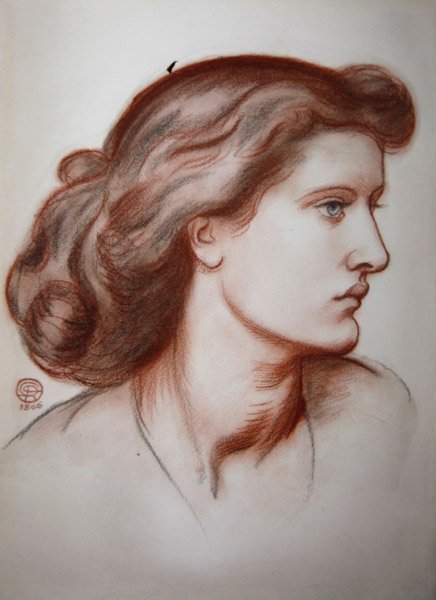 Alexa Wilding portréja alkotó: Dante Gabriel Charles Rossetti