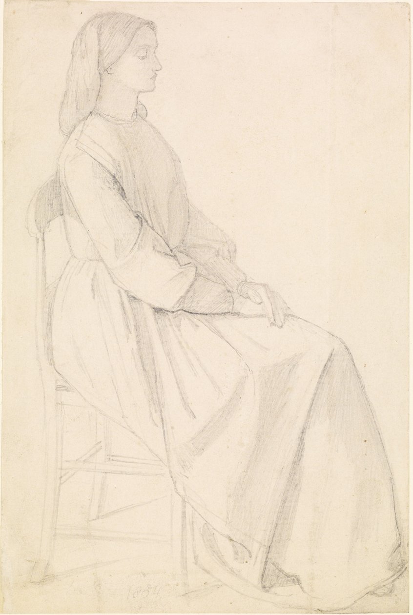 Elizabeth Siddal portréja alkotó: Dante Gabriel Charles Rossetti