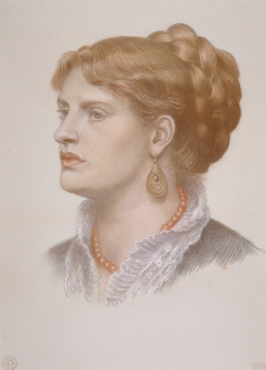 Fanny Cornforth portréja alkotó: Dante Gabriel Charles Rossetti