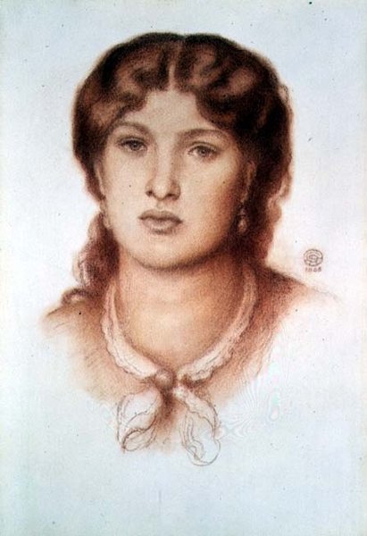 Fanny Cornforth portréja, 1868 alkotó: Dante Gabriel Charles Rossetti