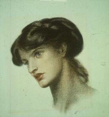 Mrs. Stillman portréja (színes kréták) alkotó: Dante Gabriel Charles Rossetti
