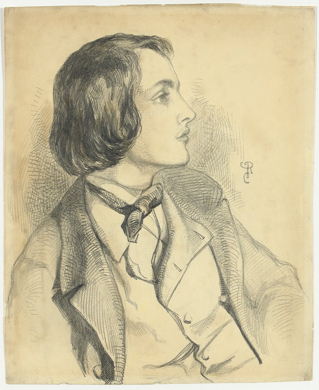 William Michael Rossetti portréja, alkotó: Dante Gabriel Charles Rossetti