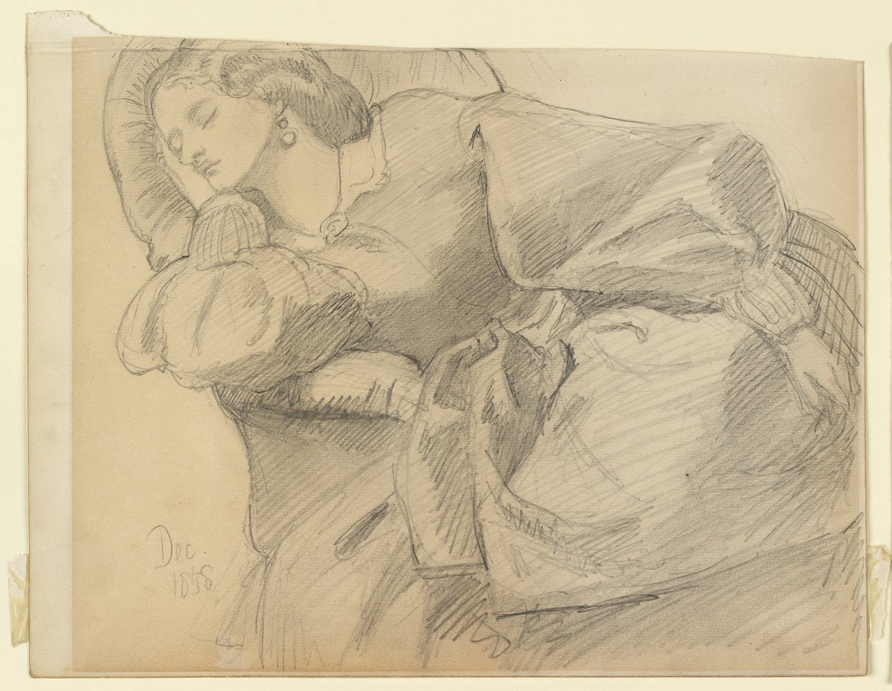 Ruth Herbert alszik alkotó: Dante Gabriel Charles Rossetti