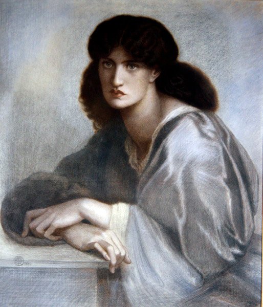 Tanulmány az ablak nőjéhez alkotó: Dante Gabriel Charles Rossetti