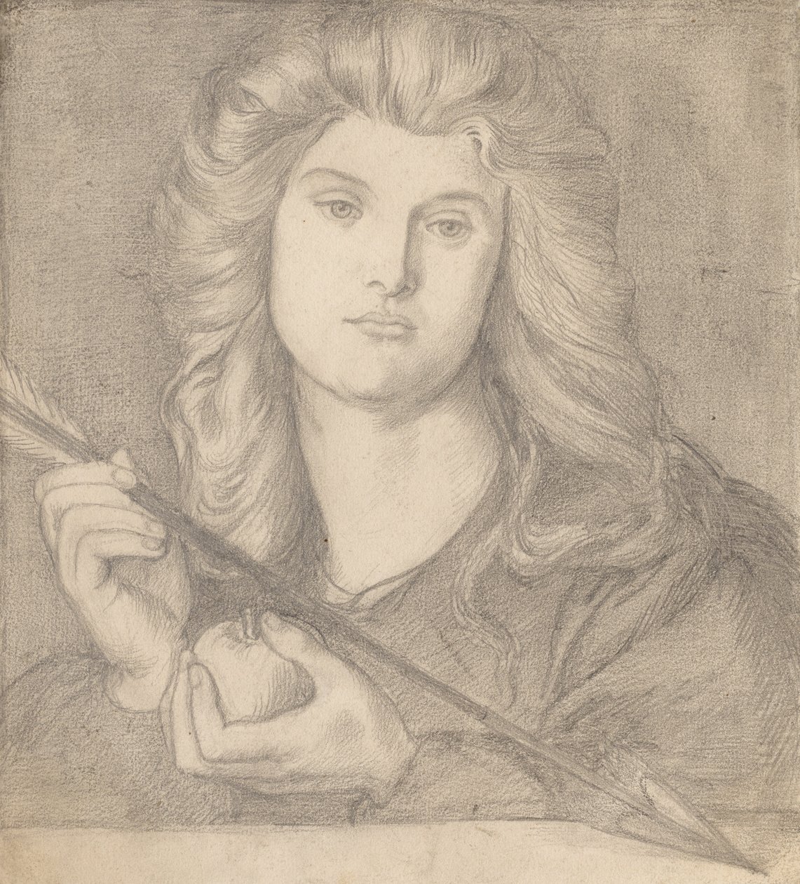 Tanulmány a Venus Verticordia számára. alkotó: Dante Gabriel Charles Rossetti
