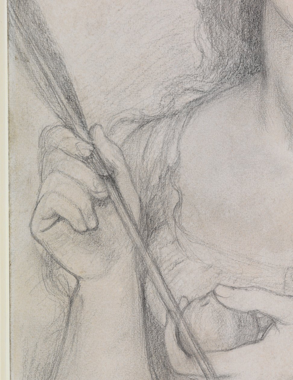 Tanulmány a "Venus Verticordia" számára alkotó: Dante Gabriel Charles Rossetti