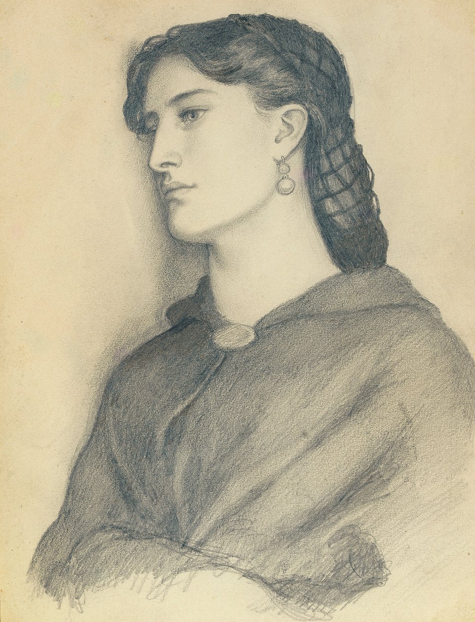 Aggie Manetti tanulmánya alkotó: Dante Gabriel Charles Rossetti