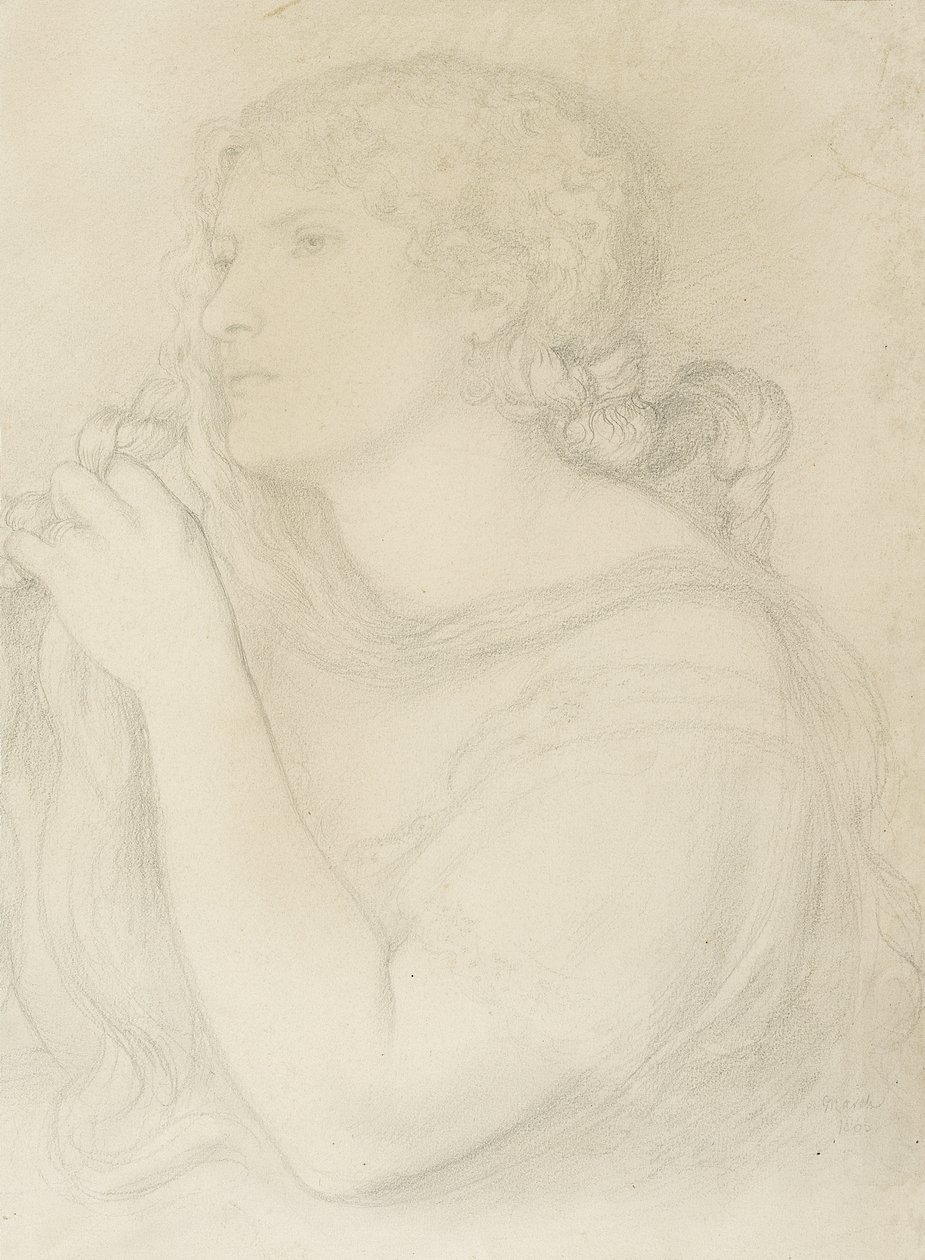 Fanny Cornforth tanulmánya, 1863 alkotó: Dante Gabriel Charles Rossetti
