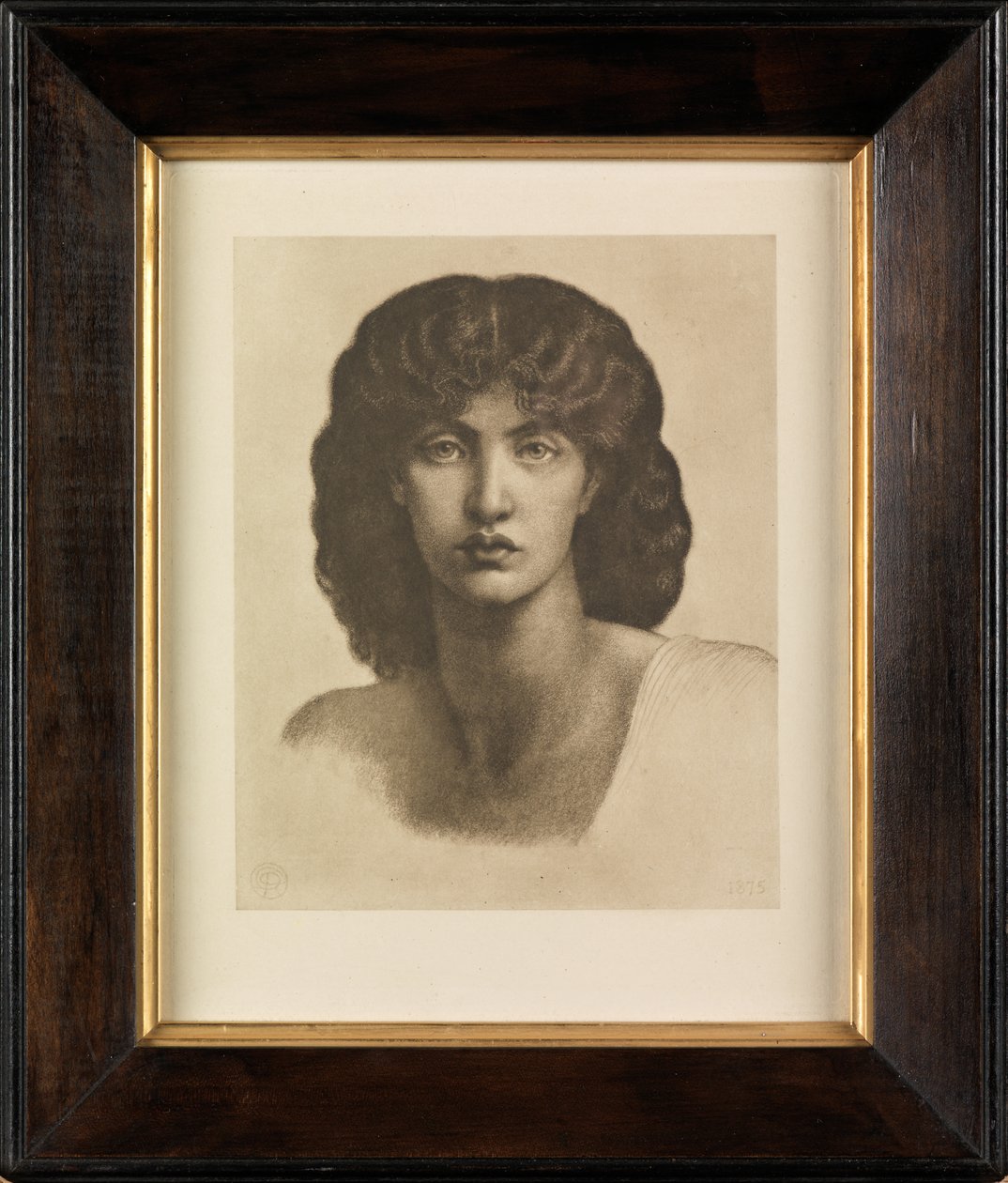 Jane Morris tanulmánya az Astarte Syriaca számára (fénynyomat) alkotó: Dante Gabriel Charles Rossetti
