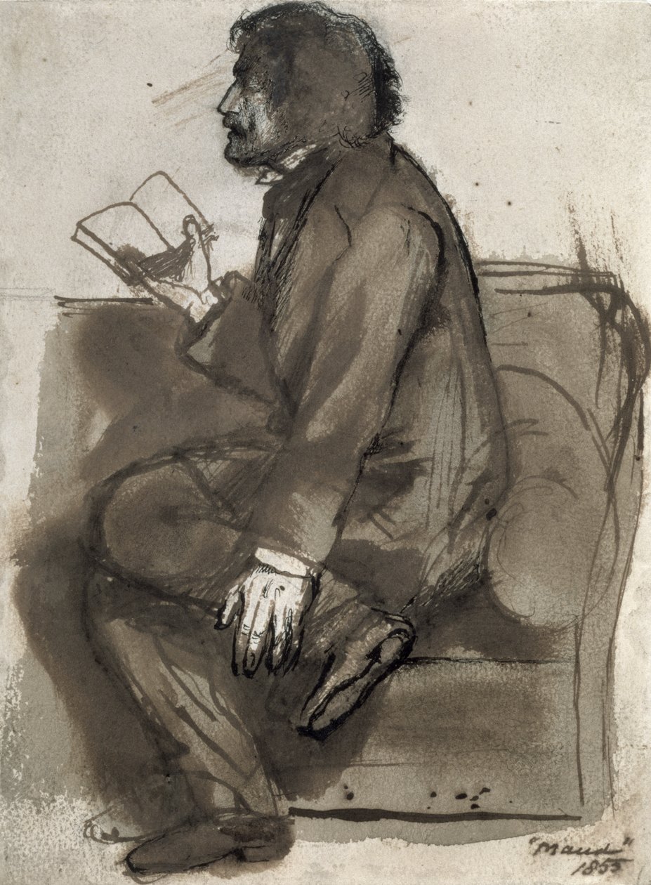 Tennyson „Maud”-t olvas, 1855 alkotó: Dante Gabriel Charles Rossetti