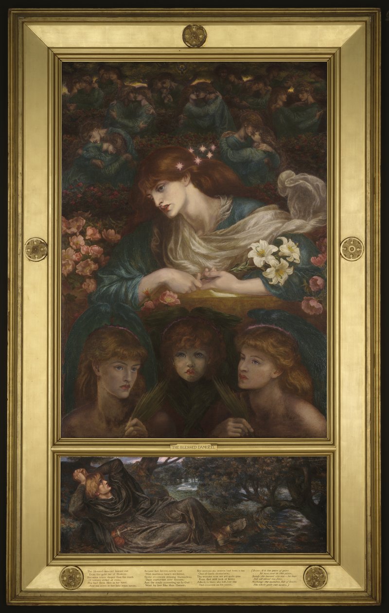 Boldog Damozel, 1875-78 alkotó: Dante Gabriel Charles Rossetti