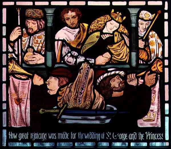 Szent György és a hercegnő házassága, XIX alkotó: Dante Gabriel Charles Rossetti
