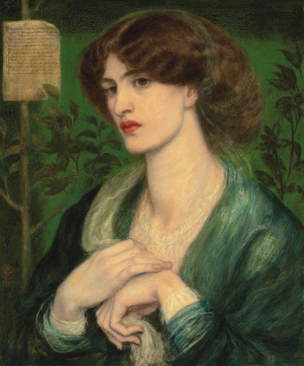 Beatrice üdvözlete, 1869 alkotó: Dante Gabriel Charles Rossetti